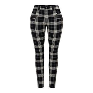 Torrid Black White Plaid Skinny Pants Size 16 Punk Grunge Y2K Streetwear